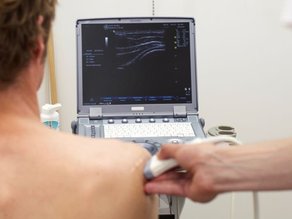 Echografie door fysiotherapeut van MTC Zoetermeer